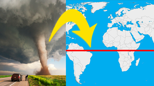 Вот почему ураганы не могут пересечь линию экватора