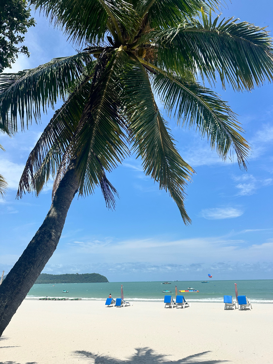 Вот такой пляж ждал нас, пока мы лечились.