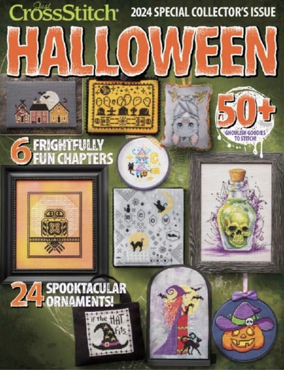 Обложка нового номера Halloween Just Crossstitch 2024