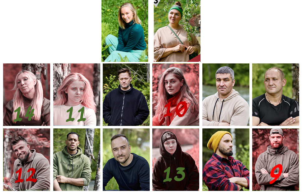 Оставшиеся участники: Евгения Искандарова, Надежда Ангарская, Иван Пышненко, Алан Царикаев, Александр Лось, Дмитрий Конышев, Николай Сердюков