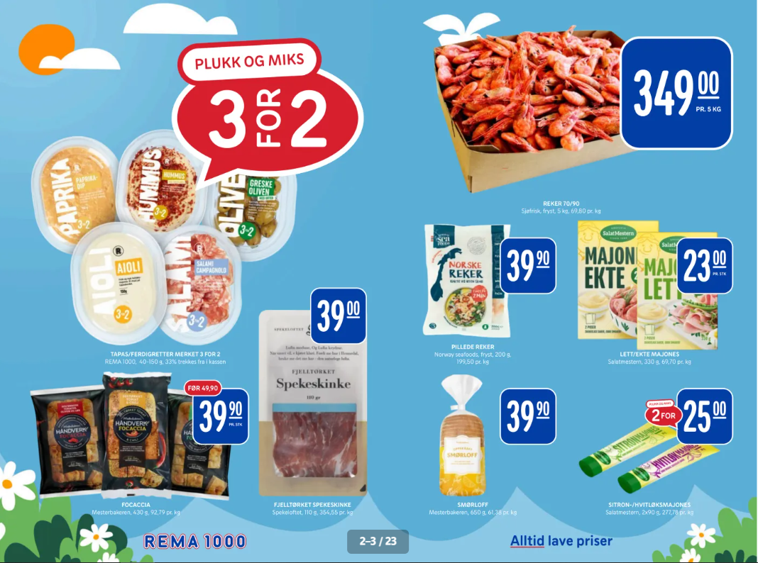 Часть каталога REMA 1000