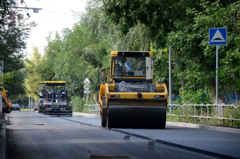    В Оренбурге завершают дорожные работы на улице Сергея Лазо Кристина Просвиркина