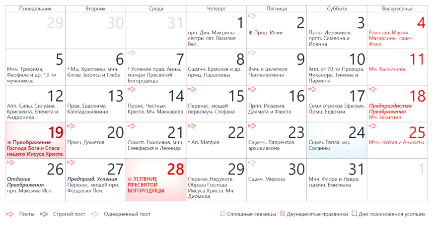 Православный календарь 25 февраля 2025 год