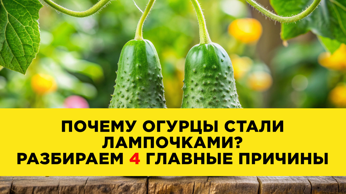 Почему огурцы растут в форме лампочки или груши