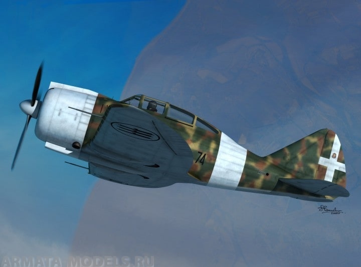 Re.2000 Falco в небе