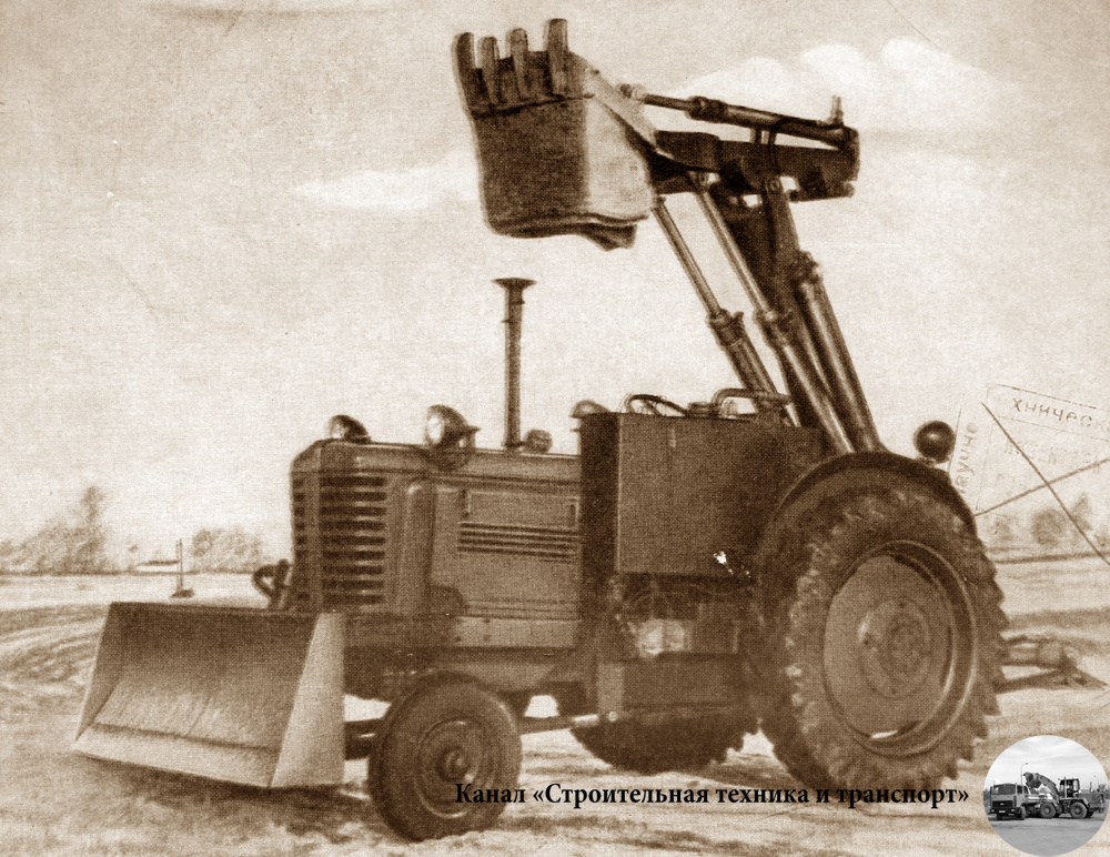 Опытный экскаватор Э-153 на базе МТЗ-2