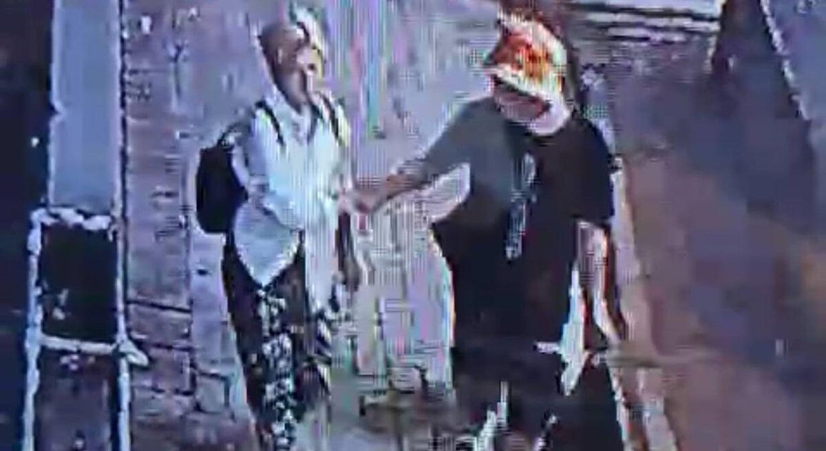 Скрин с камеры наружного наблюдения. 