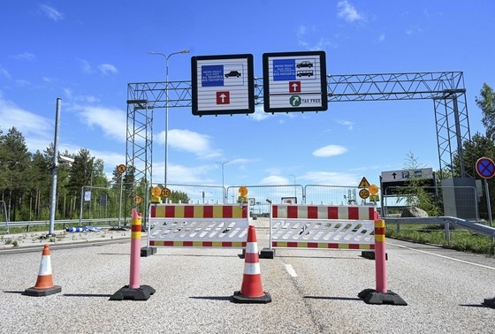    Пограничный пункт на границе Финляндии с Россией