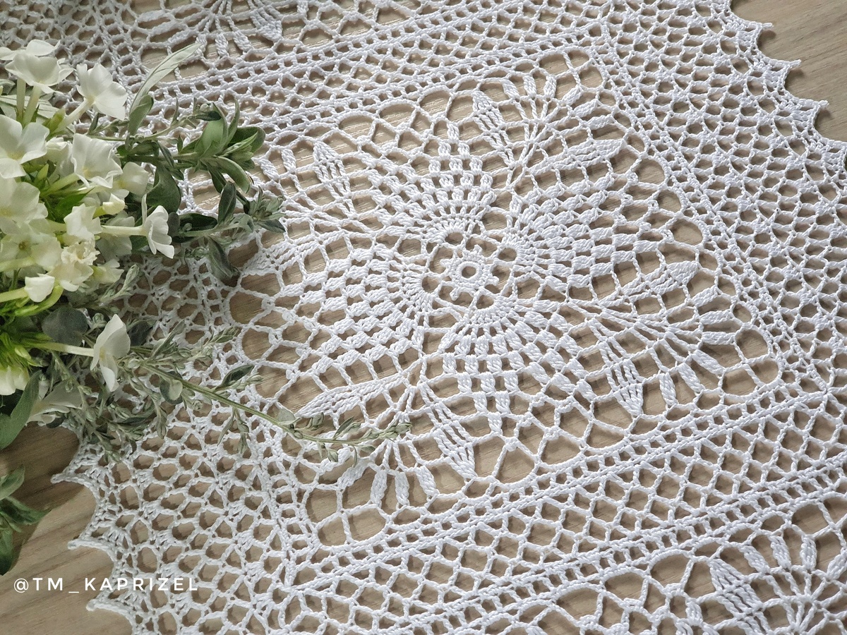 Салфетка дорожка крючком