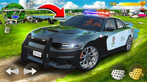 ЧИП-ТЮНИНГ И ЭКСТРЕМАЛЬНЫЙ ТЕСТ-ДРАЙВ ПОЛИЦЕЙСКОГО DODGE CHARGER SRT HELLCAT 🌴 РАДМИР КРМП РАЙЛЮХА