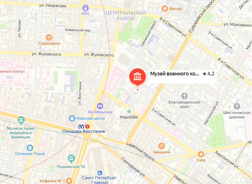 Расположение музея