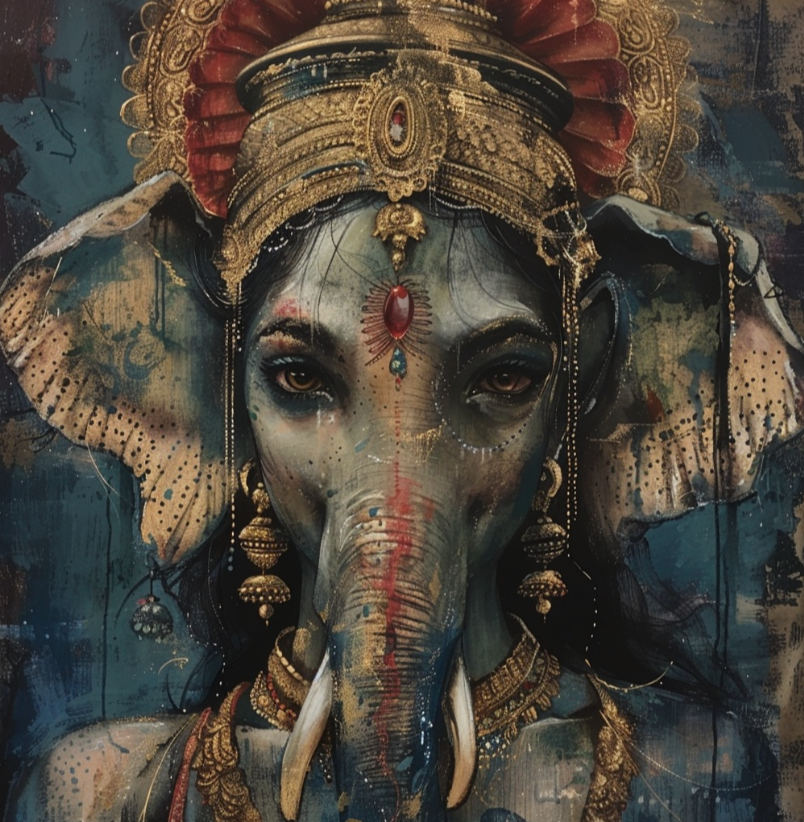 В Сканда Пуране богиня богатства и процветания Лакшми оказывается проклятой иметь голову слона, от которой она избавляется, умилостивив бога Брахму покаянием.