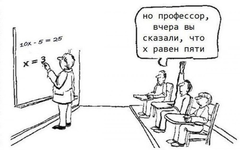 Смешные анекдоты про математику и математический юмор в картинках