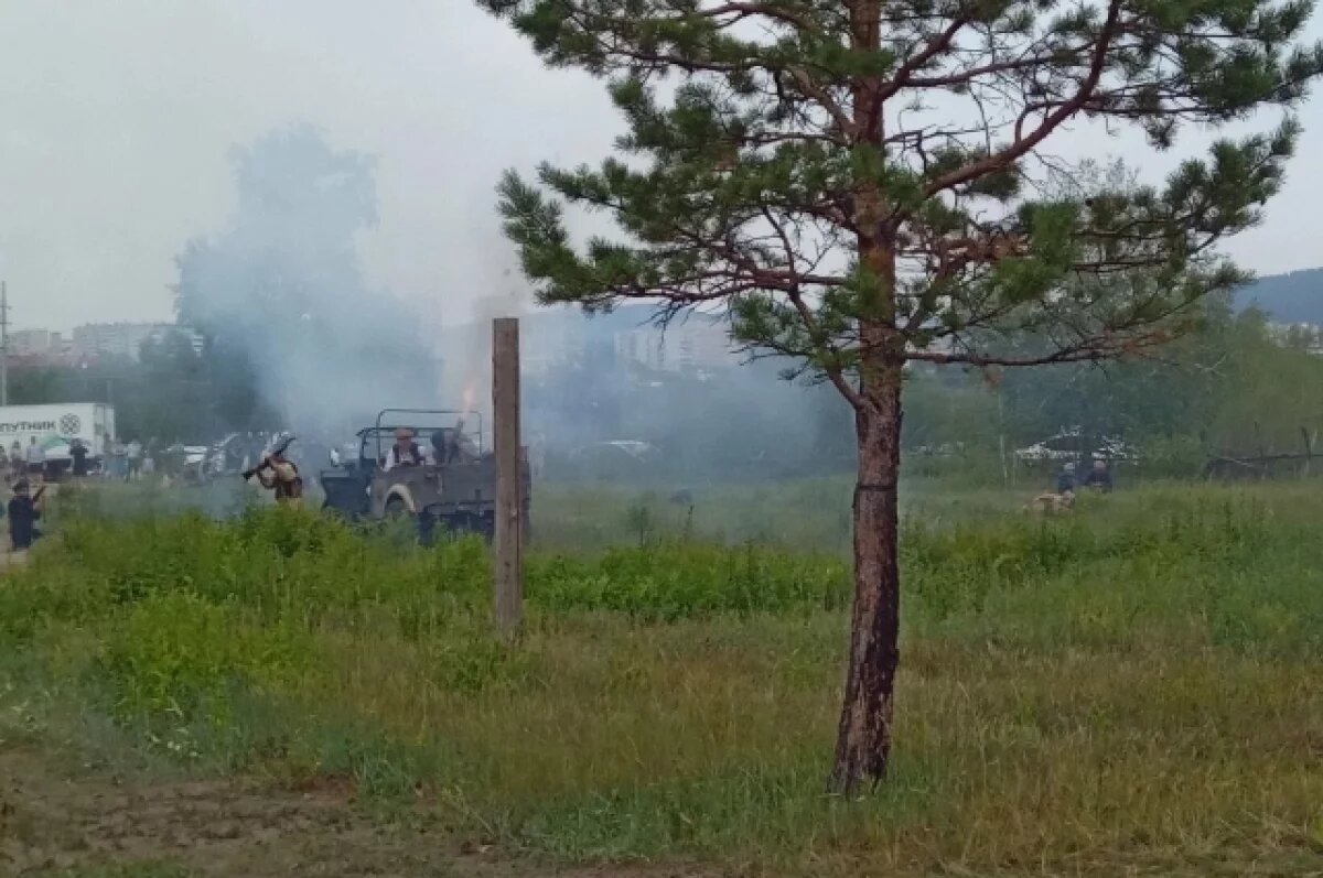    Реконструкцию боя времён афганской войны показали на День ВДВ в Чите