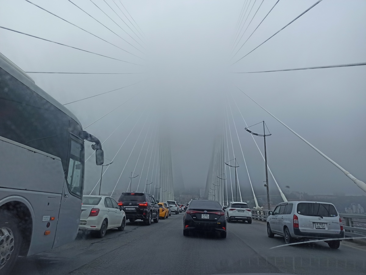 Туман во Владивостоке. Фото автора