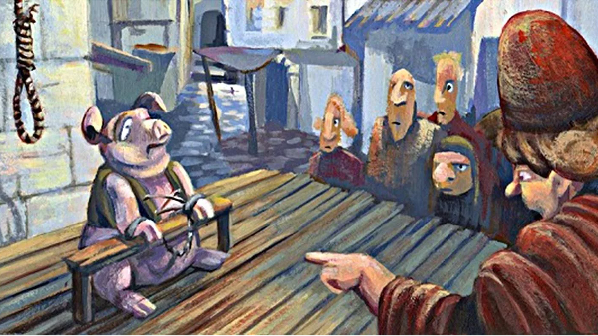 Свинья на скамье подсудимых