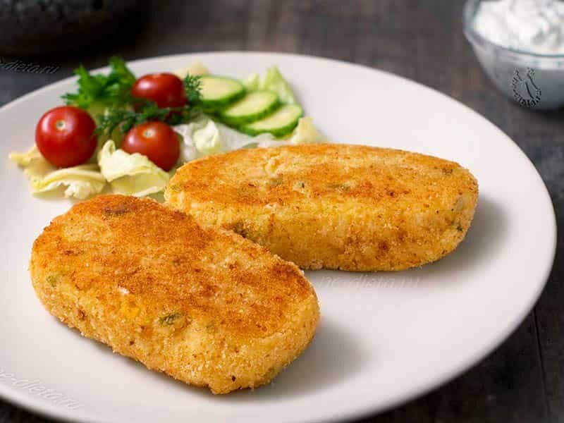 Котлеты из картофельного пюре с фаршем