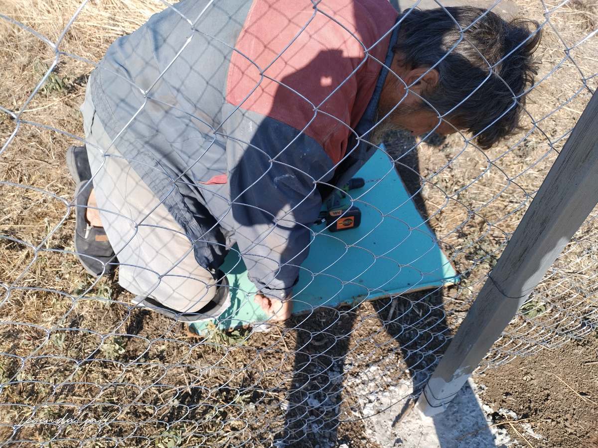 Как же ему трудно вставать....