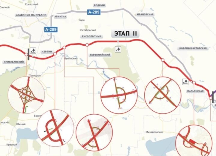 Трасса а 289 краснодар керчь на карте