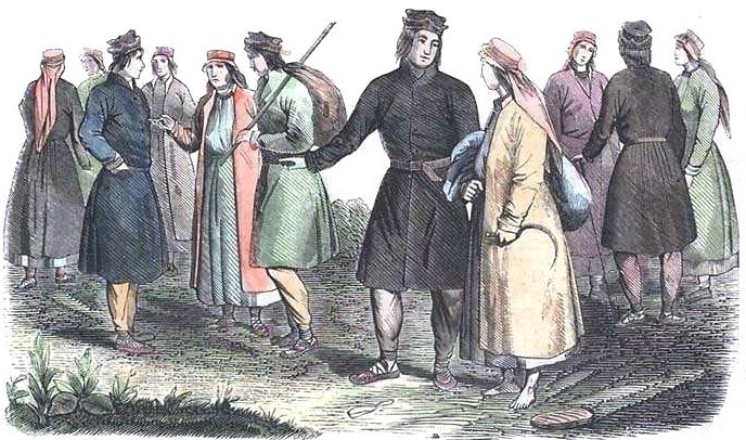 Русины окрестностей Хелма, Восточная Польша. Литография 1861 года.