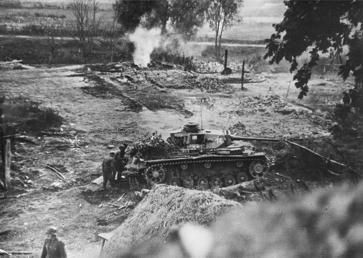 Засада на немецкий танк финской армии 