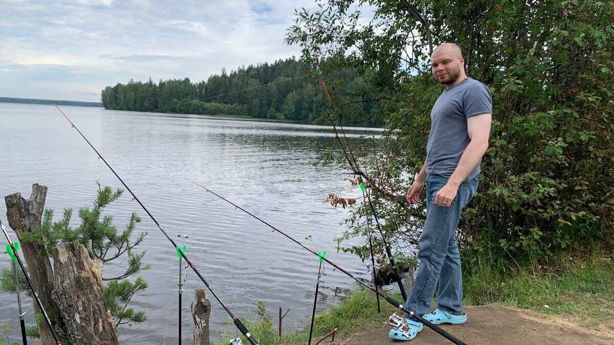 Несколько кадров с рыбалки на леща в Ленинградской области 2/4