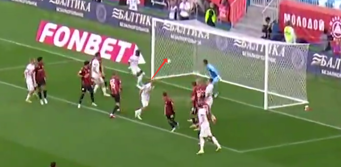 Константин Тюкавин забивает первый гол в чемпионате