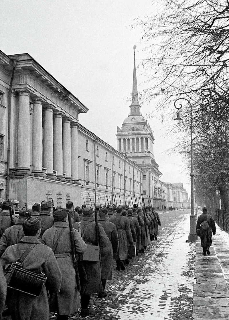 Всевобуч, осень 1941 года. Ленинград. Фото: А. Гаранин.