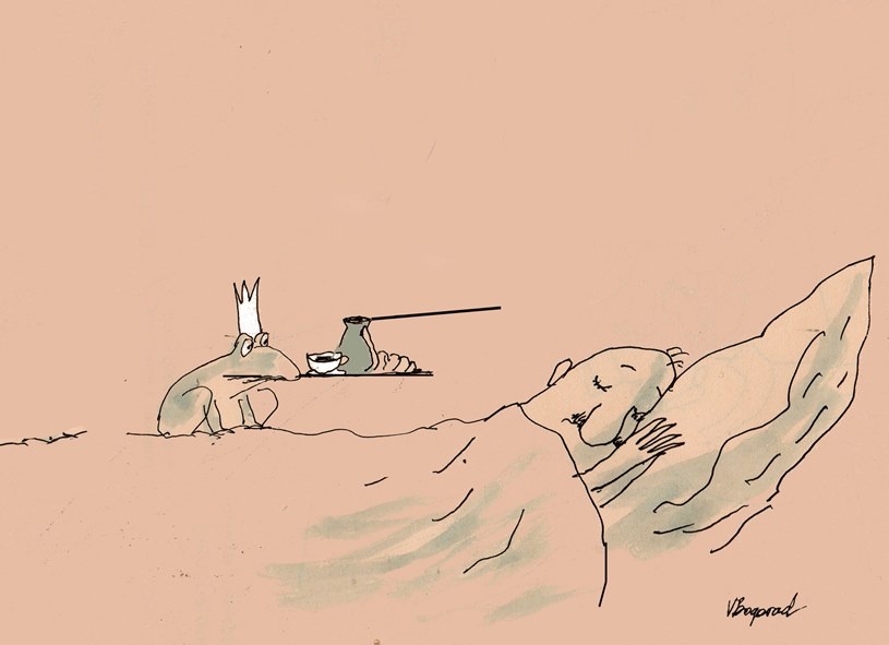 Лугушка как субъект действий ♦ Будить или не будить - вот в чем вопрос? ♦ https://www.facebook.com/victor.bogorad/posts/pfbid0sKgVNTN2TMbt2CyLs8UX9mCEtz7tYRRr7QXQ2RL4ytVypXKg1zYwyxD5KemfwVAVl