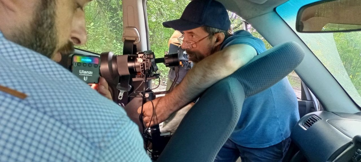 Это как раз со съёмочной площадки "Символа города" кадр.