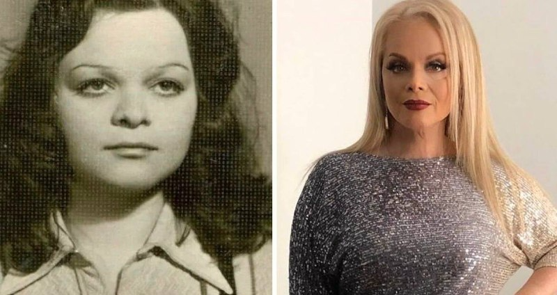 Лариса Долина в молодости и сейчас.