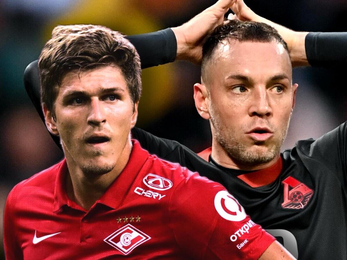    Александр Соболев и Артём Дзюба© Иллюстрация РИА Новости . РИА Новости / Владимир Астапкович / Алексей Филиппов