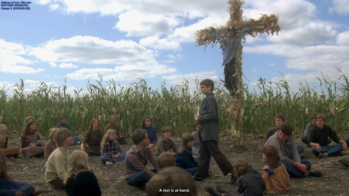 Дети кукурузы 1984. Режиссер Фриц Кирш. Кинокомпании Angeles Entertainment Group, Cinema Group, Gatlin
