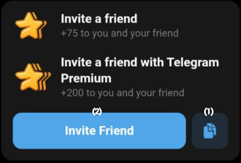 Интерфейс игры Major в Телеграм