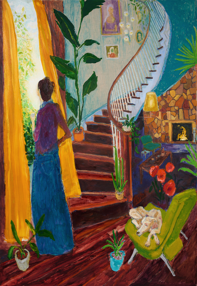 Новый день, 2023 г. 76"x53", масло на холсте.