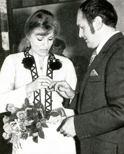 23 марта 1972 года сыграли свадьбу