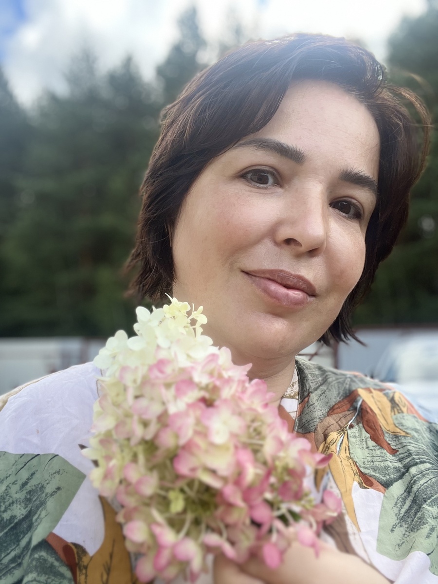 Автор и гортензия 