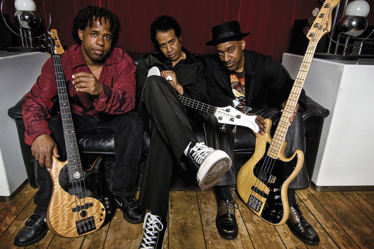 SMV - Victor Wooten, Stanley Clarke, Marcus Miller. Фото из открытых источников