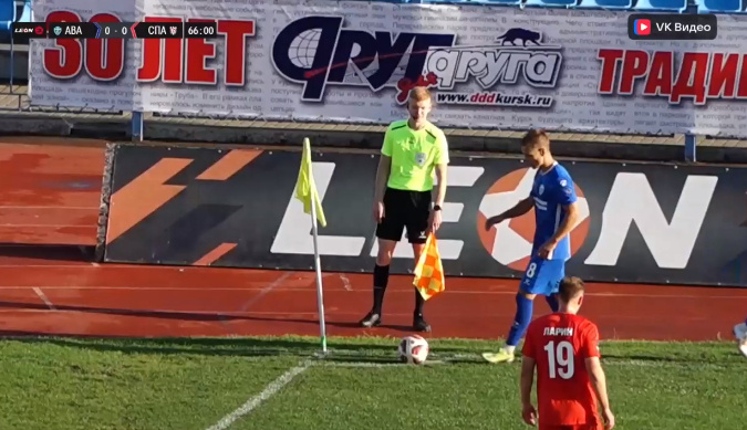    Куряне открыли счет после подачи углового на 67-й минуте (https://vk.com/video-139174916_456242265)