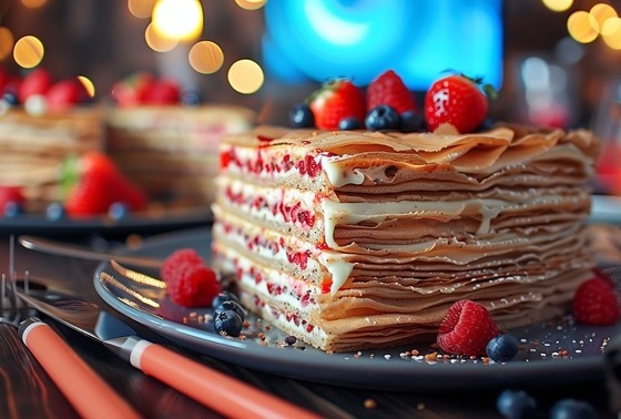    Блинный торт с заварным кремом — легкий рецепт