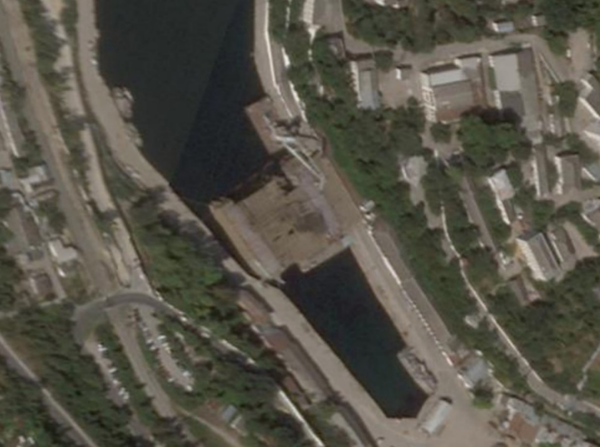 Спутниковый снимок Судоремонтного завода в Севастополе