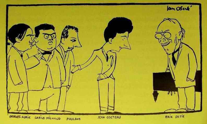 Карикатура на французских композиторов. Источник: Яндекс картинки