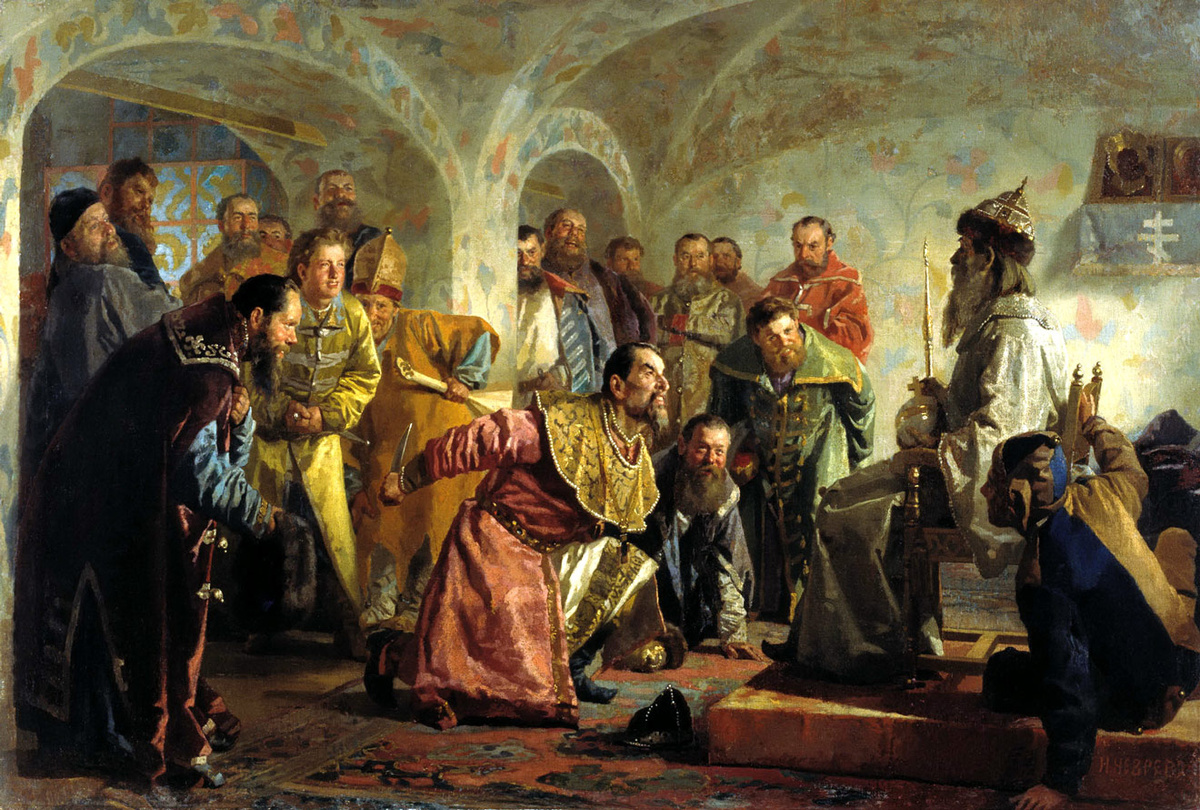 Опричники. Картина Николая Неврева. 1870-е годы
