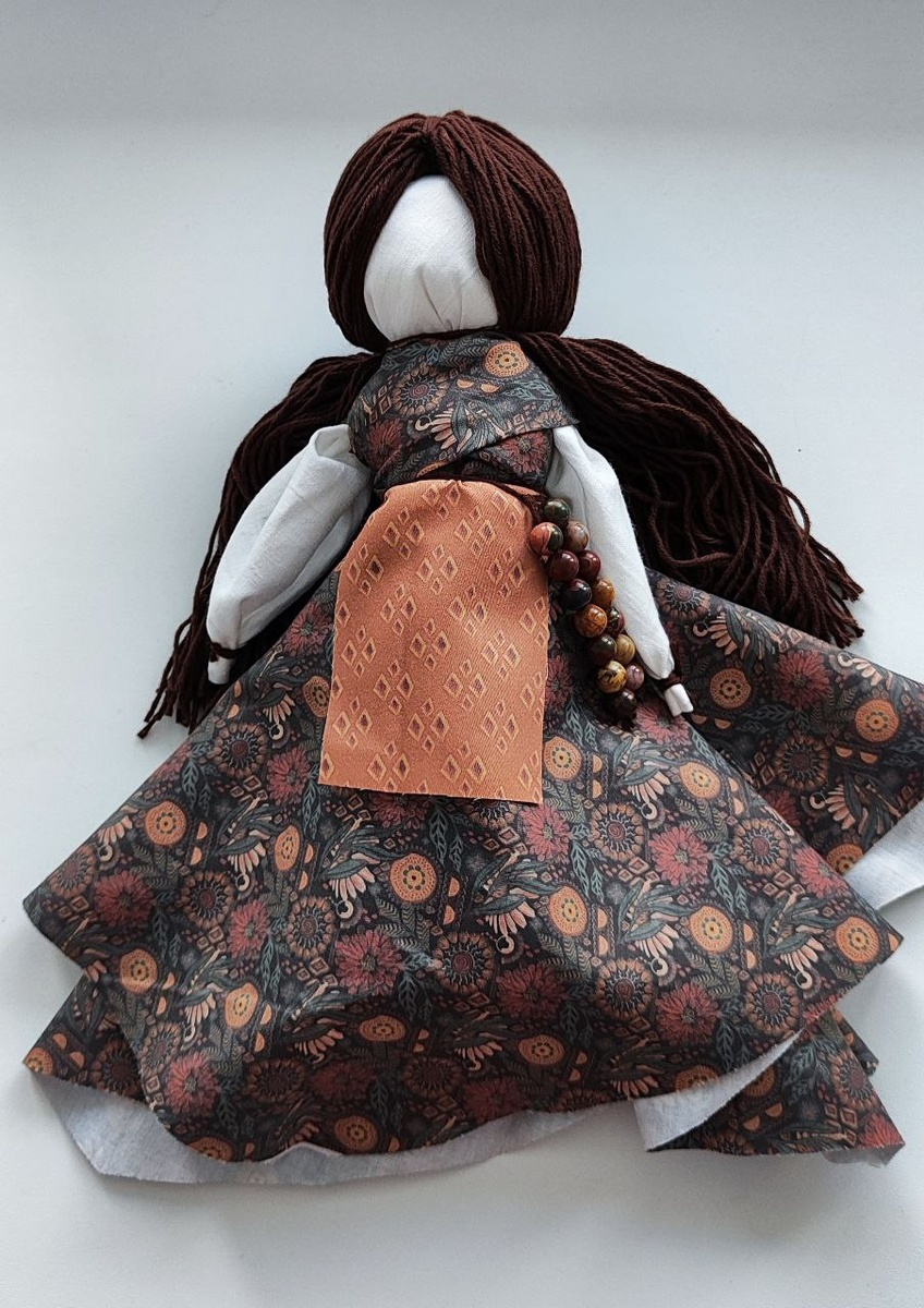 Кукла ручной работы, уехала в качестве подарка к своей новой хозяйке