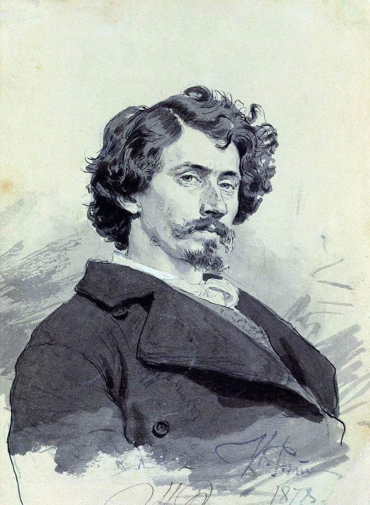   «Автопортрет», И. Е. Репин, 1878, Третьяковская Галерея, общественное достояние