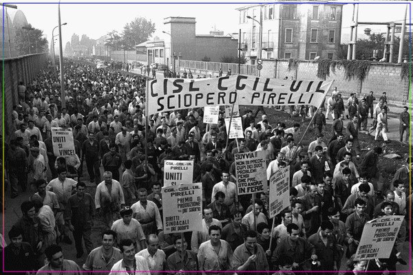 Протесты CGIL во время Жаркой осени, 1969.  