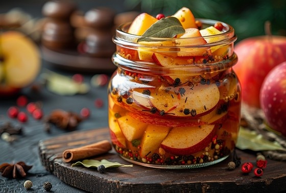    Яблоки, маринованные дольками