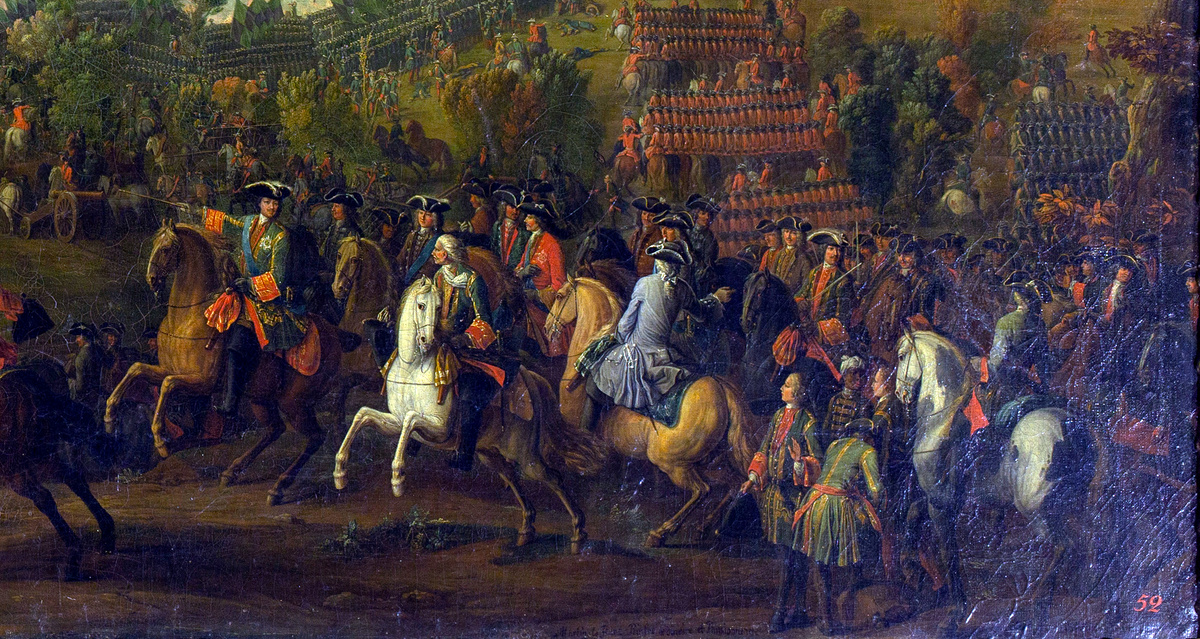 Фрагмент картины «Битва при Лесной». Пьер-Дени Мартен младший. 1725. Из коллекции ГМЗ «Царское Село»