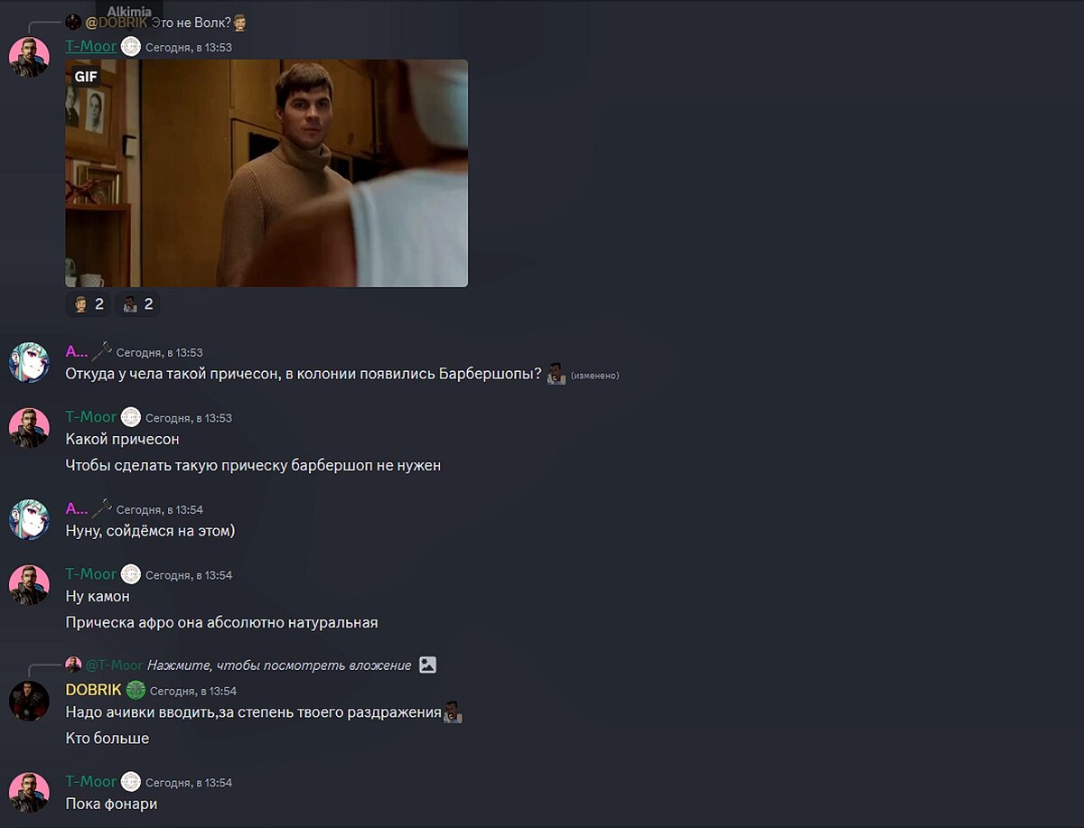 Скриншот чата 