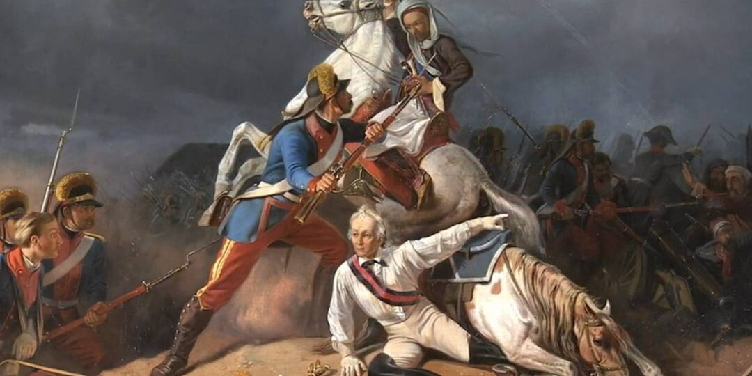 Прибрежные воды окрасились кровью. Русская пехота, настигая янычар в воде, колола их штыками, не щадя ни кого.